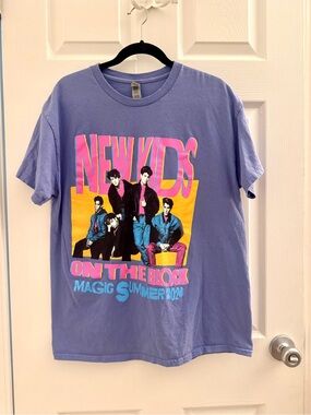 New Kids On The Block Magic Summer 2024 Tee - Purple Kids Short Sleeve